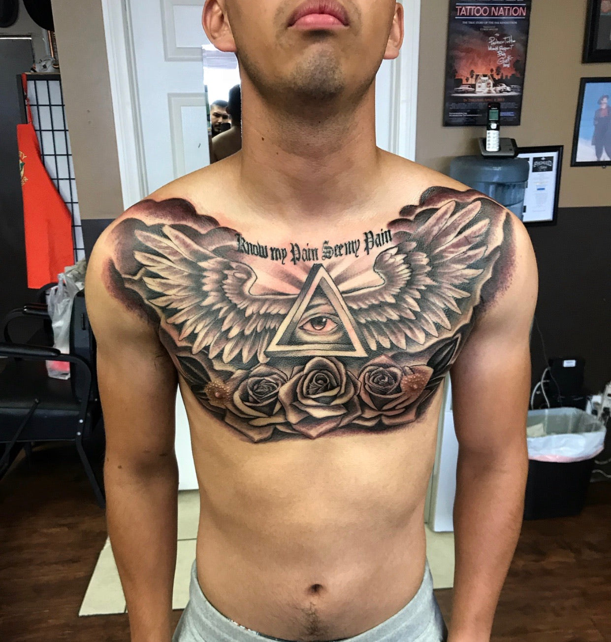 full chest tattoo men